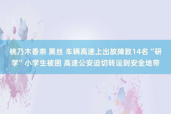 桃乃木香奈 黑丝 车辆高速上出故障致14名“研学”小学生被困 高速公安迫切转运到安全地带